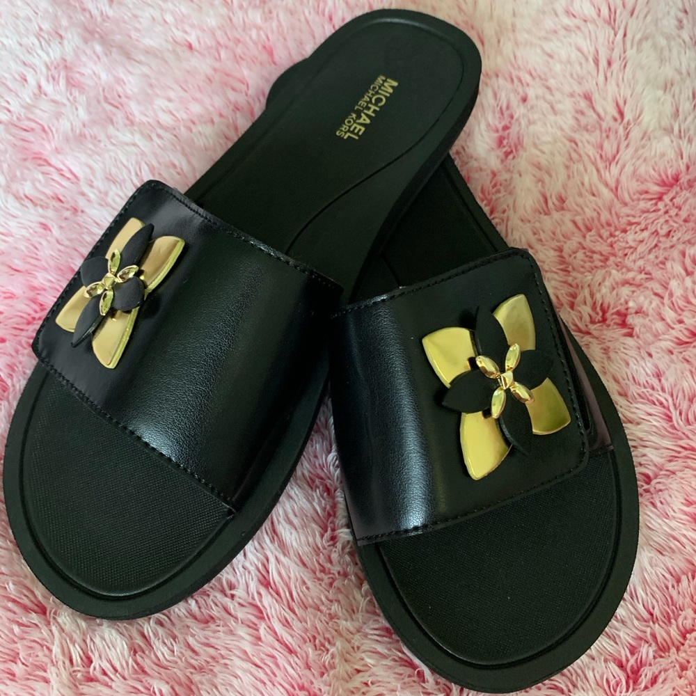 MK Heidi Floral Slide Sport Sandal